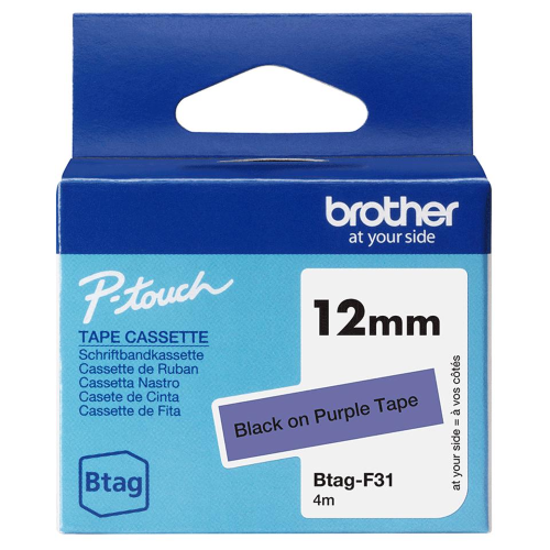BROTHER BTAGF31 NASTRO 12MM BK SU VIOLA
